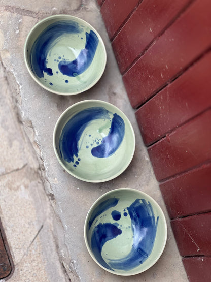 SEED Grand bol à RAMEN vert et bleu