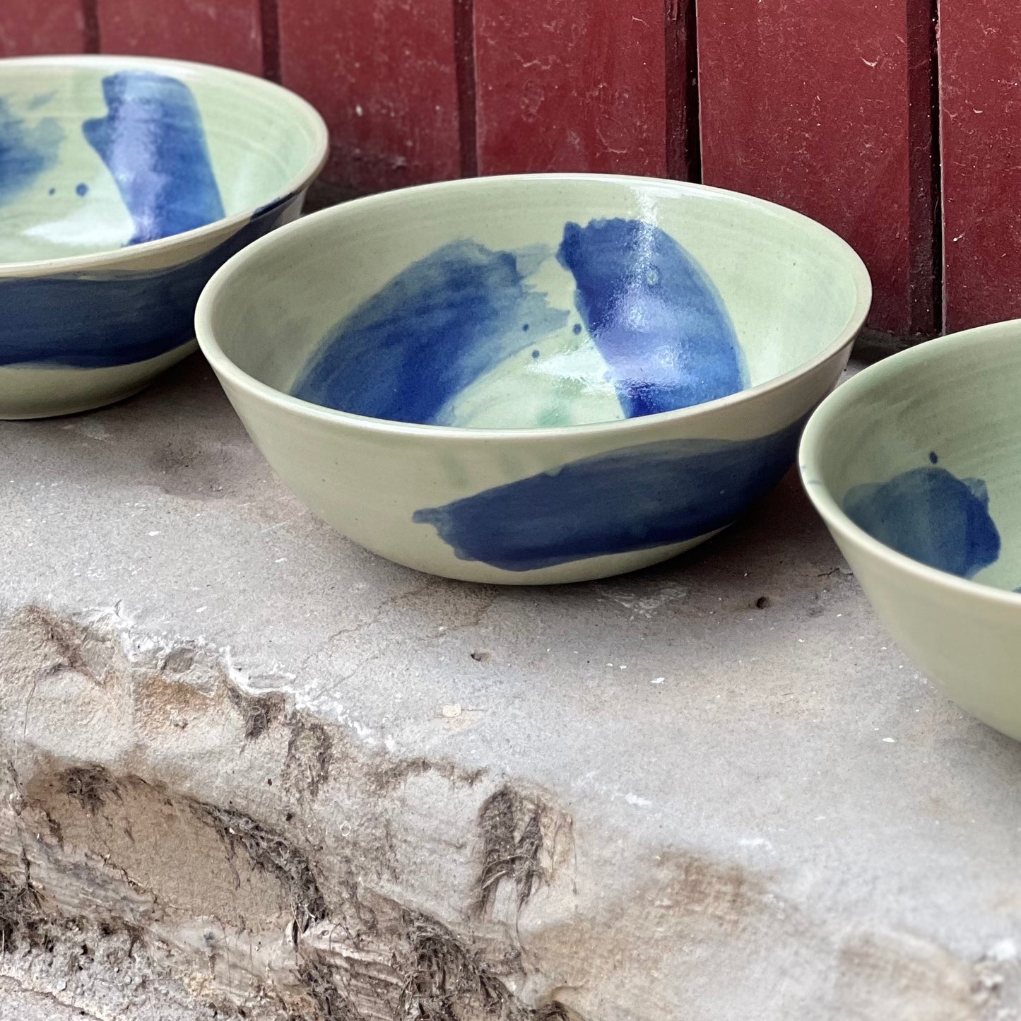 SEED Grand bol à RAMEN vert et bleu