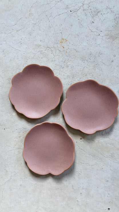 Assiette à dessert Rose chocolatée