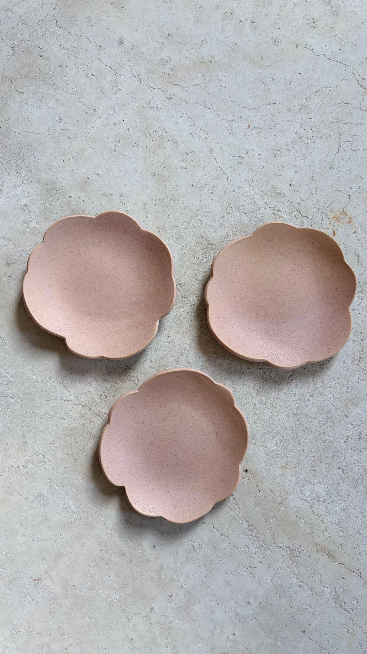 Assiette à dessert Rose poudre