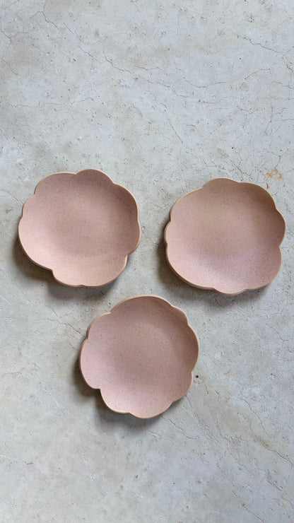 Assiette à dessert Rose poudre